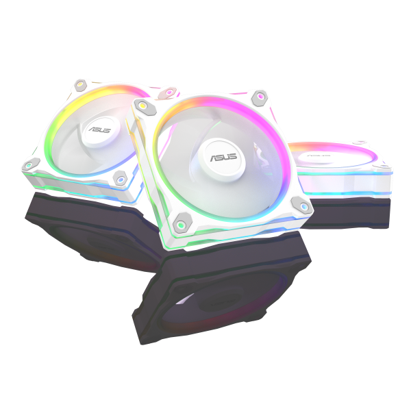 ASUS VENTOLA PRIME MR120 FAN ARGB REVERSE WHITE 3IN1 [90DA00L3-B09020]