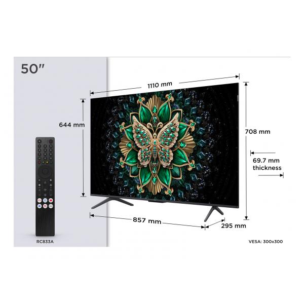 TCL SMART TV 50" QD-MINI LED [50C6K]