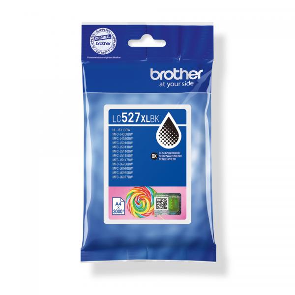 Brother LC527XLBK cartuccia d'inchiostro 1 pz Originale Resa elevata (XL) Nero [LC527XLBK]