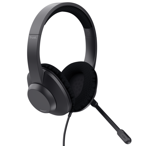 Trust Ayda Max Auricolare Cablato A Padiglione Musica e Chiamate USB Type-C / USB Type-A Nero [25462]
