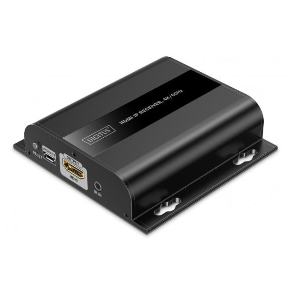 Digitus HDMI Receiver for DS-55351 - 4K/60Hz - 120/200m - One-to-Many Outputs - CAT - Black [DS-55352]