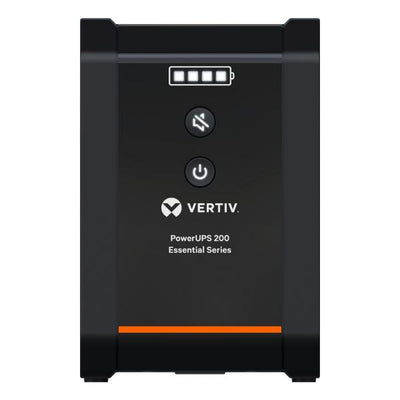 Vertiv PowerUPS 200 Essential PSA6E-1000IT-SCH, 1.000 VA / 525 W, AVR, batterie sostituibili dall'utente, batteria di backup, 4 uscite Schuko, due anni di garanzia [PSA6E-1000IT-SCH]