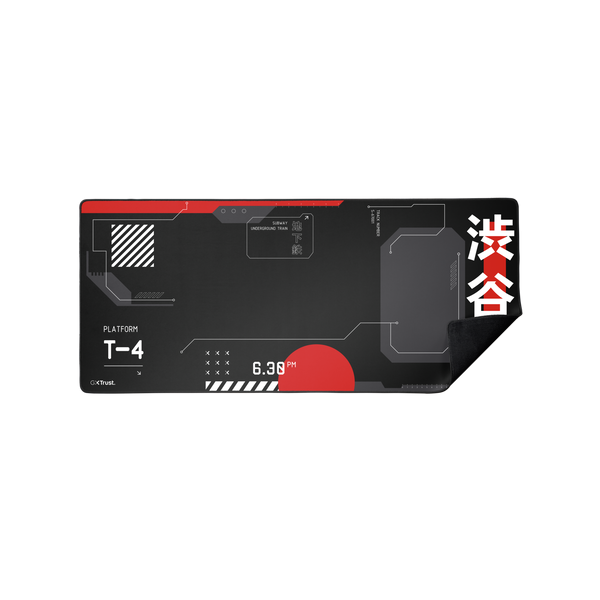 TRUST TAPPETINO/MOUSEPAD XXL 930x400 LAVABILE - PROTEGGI SCRIVANIA MISURA - GXT759 - JAPAN NERO [25716]