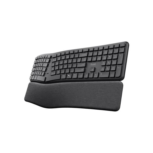 TRUST TASTIERA, KEYRA ERGO MULTI WIRELESS, IT [25706]