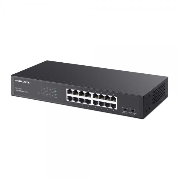 Mercusys MS116GS switch di rete Gigabit Ethernet (10/100/1000) Nero [MS116GS]