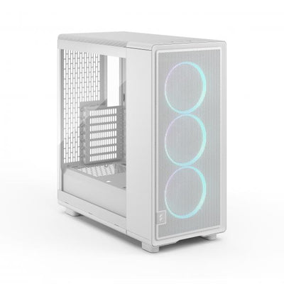 FRACTAL CASE MID TOWER EPOCH WHITE TG RGB LIGHT TINT 3*120mm MOMENTUM FAN [FD-C-EPO1A-05]