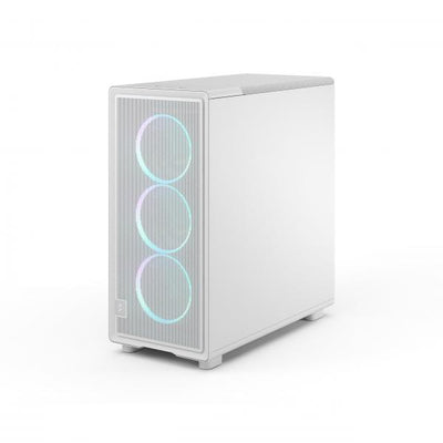 FRACTAL CASE MID TOWER EPOCH WHITE TG RGB LIGHT TINT 3*120mm MOMENTUM FAN [FD-C-EPO1A-05]