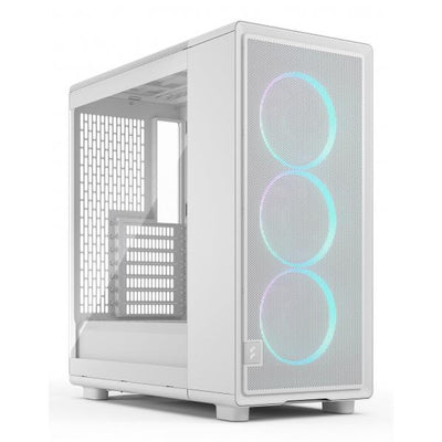 FRACTAL CASE MID TOWER EPOCH WHITE TG RGB LIGHT TINT 3*120mm MOMENTUM FAN [FD-C-EPO1A-05]