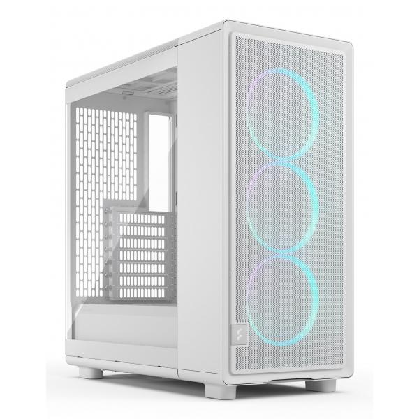 FRACTAL CASE MID TOWER EPOCH WHITE TG RGB LIGHT TINT 3*120mm MOMENTUM FAN [FD-C-EPO1A-05]