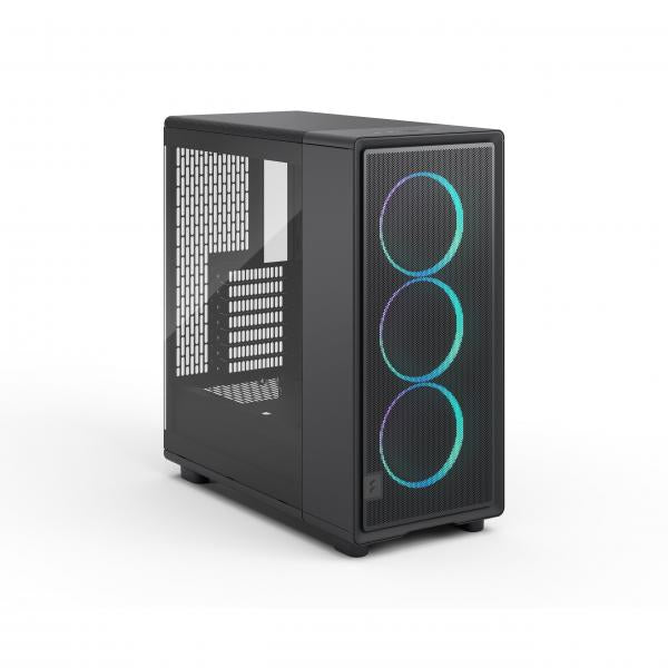 FRACTAL CASE MID TOWER EPOCH BLACK TG RGB LIGHT TINT 3*120mm MOMENTUM FAN [FD-C-EPO1A-04]