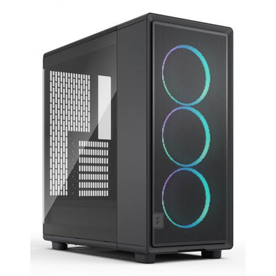 FRACTAL CASE MID TOWER EPOCH BLACK TG RGB LIGHT TINT 3*120mm MOMENTUM FAN [FD-C-EPO1A-04]