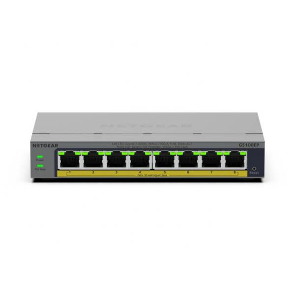 Netgear 8-Port unmanaged PoE Switch [GS108EP-100EUS]