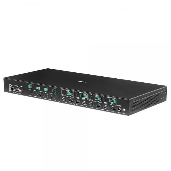LINDY No. 38390 - Matrice Seamless Multi-View 4x4 HDMI 4K60 con Scaler Video Wall [LIN-38390]