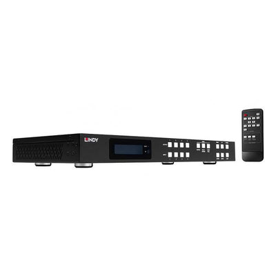 LINDY No. 38390 - Matrice Seamless Multi-View 4x4 HDMI 4K60 con Scaler Video Wall [LIN-38390]