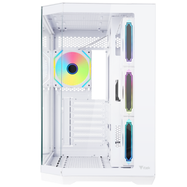 ITEK CASE DARK CAVE AKU - GAMING TOWER, ATX, 4X12CM ARGB FAN, USB3, TYPE-C, TEMP GLASS SIDE FRON [ITGCADCAKW]