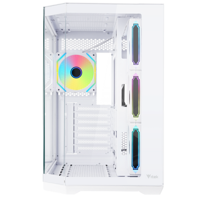 ITEK CASE DARK CAVE AKU - GAMING TOWER, ATX, 4X12CM ARGB FAN, USB3, TYPE-C, TEMP GLASS SIDE FRON [ITGCADCAKW]