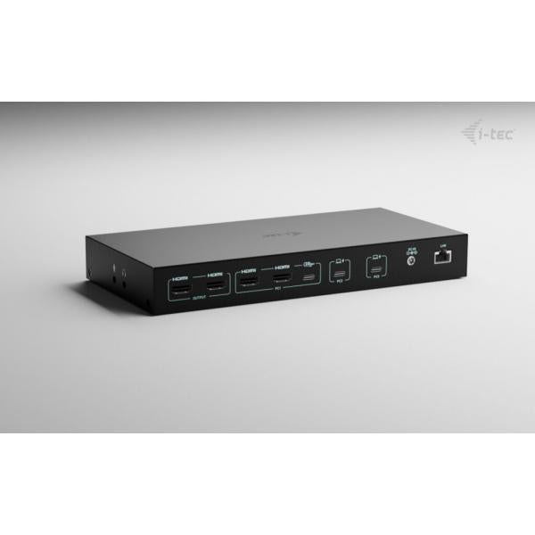 I-TEC DOCKING STATION USB-C KVM PER 3 HOSTS, DUAL DISPLAY, POWER DELIVERY 1X 92W/2X 65W [C31KVMDOCKPDPRO]