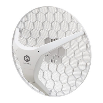 MikroTik - MikroTik CPE con antenna integrata da 24.5 dBi, 5 GHz Wi-Fi 6, 1x Gigabit Ethernet con supporto PoE-in. CPU quad-core 716 MHz, 256 MB RAM [LHG-5axD]