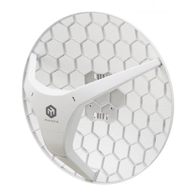 MikroTik - MikroTik CPE con antenna integrata da 24.5 dBi, 5 GHz Wi-Fi 6, 1x Gigabit Ethernet con supporto PoE-in. CPU quad-core 716 MHz, 256 MB RAM [LHG-5axD]