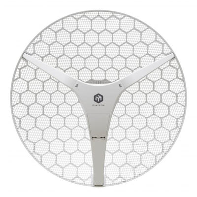 MikroTik - MikroTik CPE 5 GHz con antenna integrata da 27 dBi. Wi-Fi 6, 1x Gigabit Ethernet con PoE passivo. CPU dual-core 800 MHz, 256 MB RAM, 128 MB NAND [LHG-5axD-XL]