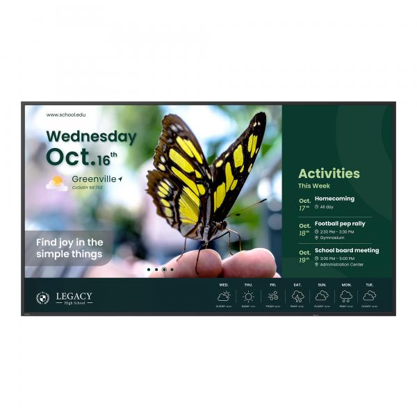 BenQ ST5504 Pannello piatto per segnaletica digitale 139,7 cm (55") LCD 350 cd/m 4K Ultra HD Nero Processore integrato Android 18/7 [ST5504]