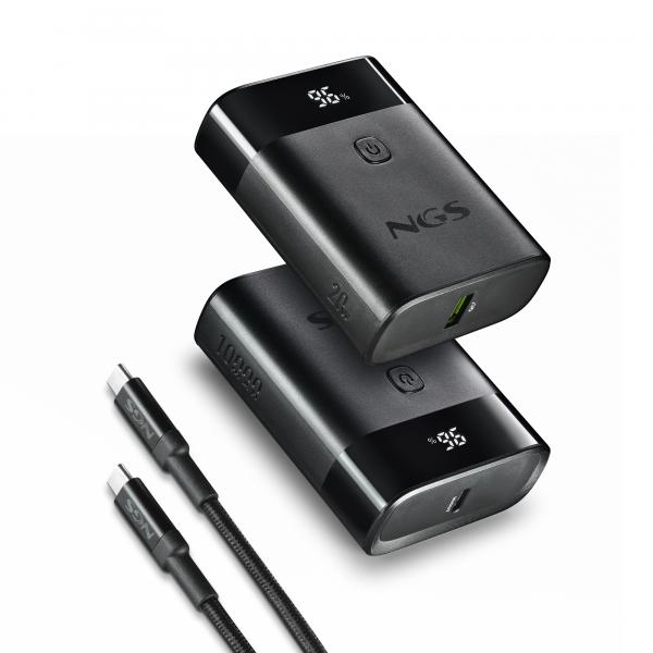NGS POWERBANK, CARICA RAPIDA DA 22,5 W, 10000MAH, COMPATTO, UNIVERSALE [TWIX10]