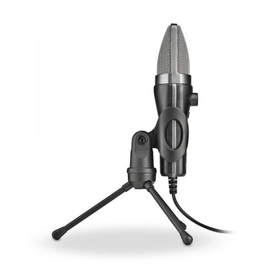 NGS MS120 USB: microfono USB con supporto per treppiede. Ideale per PC o laptop. Suono chiaro. Regol [MS120 USB]
