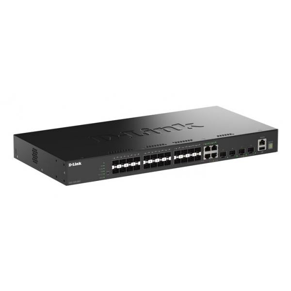 D-Link DGS-1530-28SC switch di rete Gestito L3 Nero [DGS-1530-28SC/E]