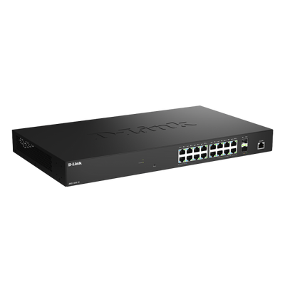 D-LINK SWITCH 18-PORT 2.5G MULTI-GIGABIT SMART MANAGED SWITCH WITH 2 X 10G SFP+ PORTS [DMS-1250-18]
