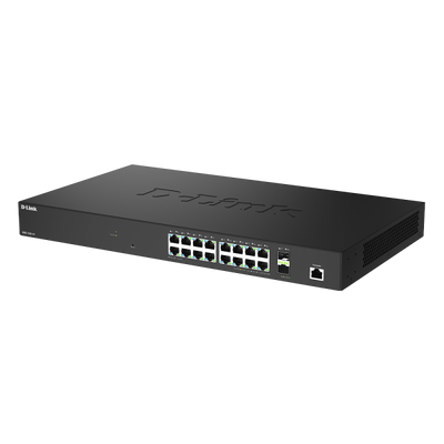 D-LINK SWITCH 18-PORT 2.5G MULTI-GIGABIT SMART MANAGED SWITCH WITH 2 X 10G SFP+ PORTS [DMS-1250-18]