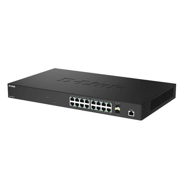 D-LINK SWITCH 18-PORT 2.5G MULTI-GIGABIT SMART MANAGED SWITCH WITH 2 X 10G SFP+ PORTS [DMS-1250-18]