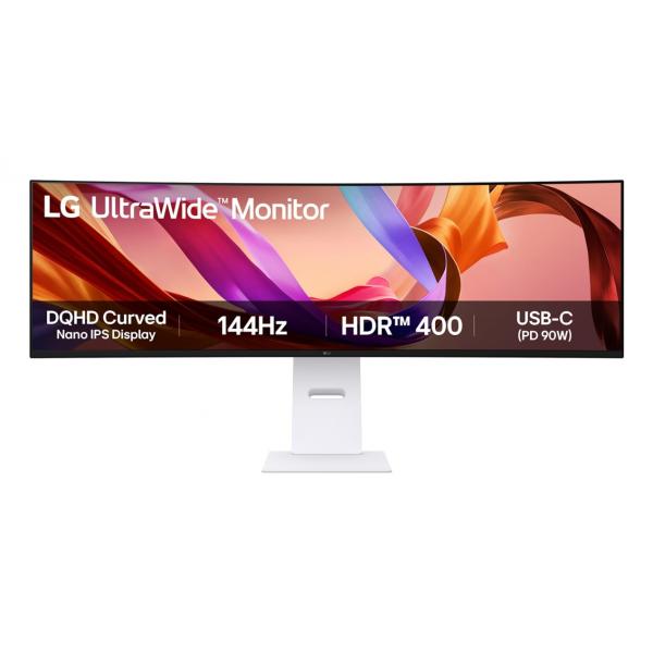 LG 49U950A-W Monitor PC 124,5 cm (49") 5120 x 1440 Pixel Dual QHD LED Nero, Bianco [49U950A-W.AEU]