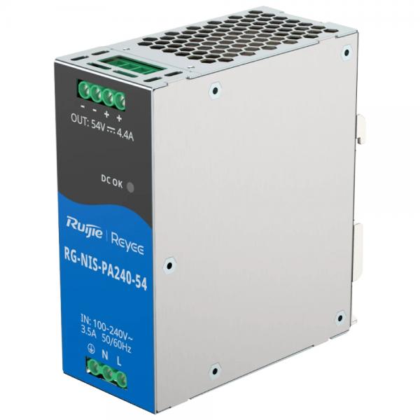 REYEE ALIMENTATORE AC/DC 240W 56V DIN-RAIL PER SWITCH INDUSTRIALI [RG-NIS-PA240-54]