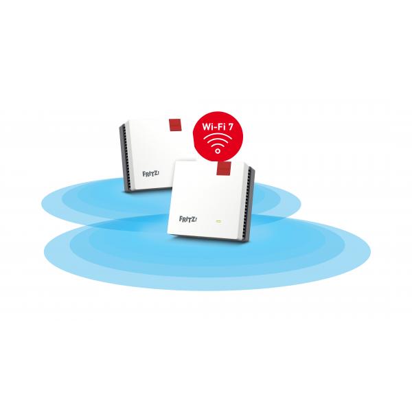 Mesh Set 1700 Dual-band (2.4 GHz/5 GHz) Wi-Fi 7 (802.11be) Bianco, Rosso 1 Interno [20003128]