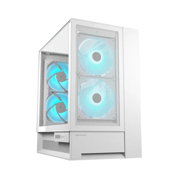 COUGAR CASE MID TOWER OMNY X WHITE 2*TG 4*FAN ARGB + HUB (supp GPU VERTICAL [CGR-2WA3W-RGB]