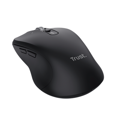 TRUST MOUSE WIRELESS MULTICONNECT 2x BT + WL 2,4GHZ CON ROTELLA HYPERSCROLL + SCROLL ORIZZONTALE - P [25673]