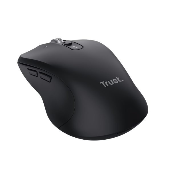 TRUST MOUSE WIRELESS MULTICONNECT 2x BT + WL 2,4GHZ CON ROTELLA HYPERSCROLL + SCROLL ORIZZONTALE - P [25673]