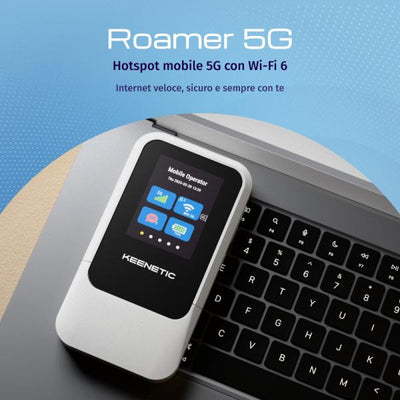 KEENETIC ROUTER ROAMER 5G MOBILE HOTSPOT WITH WI-FI 6 [KN-5210-01-EU]
