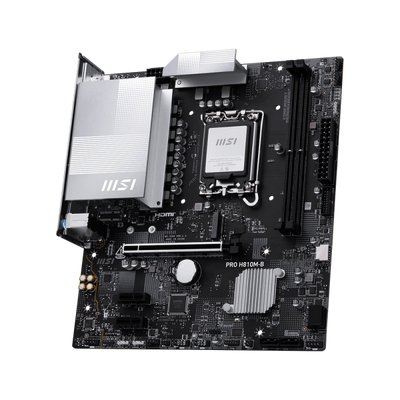 MSI MB PRO H810M-B601-7E64-010,13801-7E64-001STD PRO H810M-B, H810, LGA1851, 2DDR5, 1PCIe [PRO H810M-B]