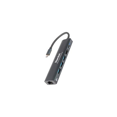Hamlet HDKC-PD220 replicatore di porte e docking station per laptop Cablato USB 3.2 Gen 1 (3.1 Gen 1) Type-C Alluminio [HDKC-PD220]
