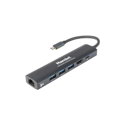 Hamlet HDKC-PD220 replicatore di porte e docking station per laptop Cablato USB 3.2 Gen 1 (3.1 Gen 1) Type-C Alluminio [HDKC-PD220]