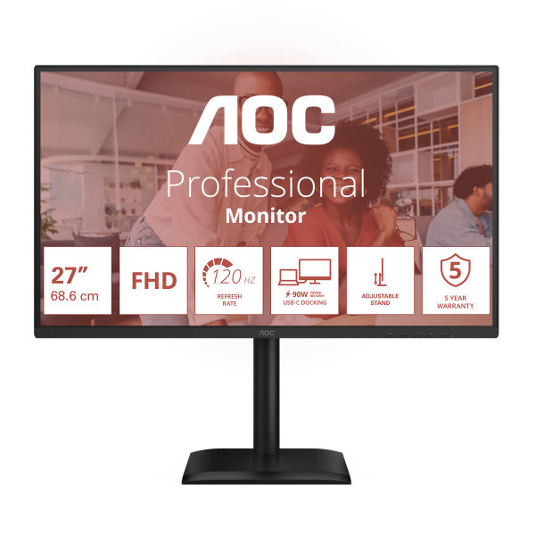 AOC 27E4CV Monitor PC 68,6 cm (27") 1920 x 1080 Pixel Full HD LED Nero [27E4CV]