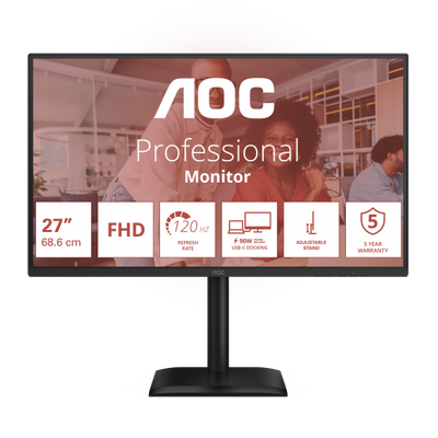 AOC 27E4CV Monitor PC 68,6 cm (27") 1920 x 1080 Pixel Full HD LED Nero [27E4CV]