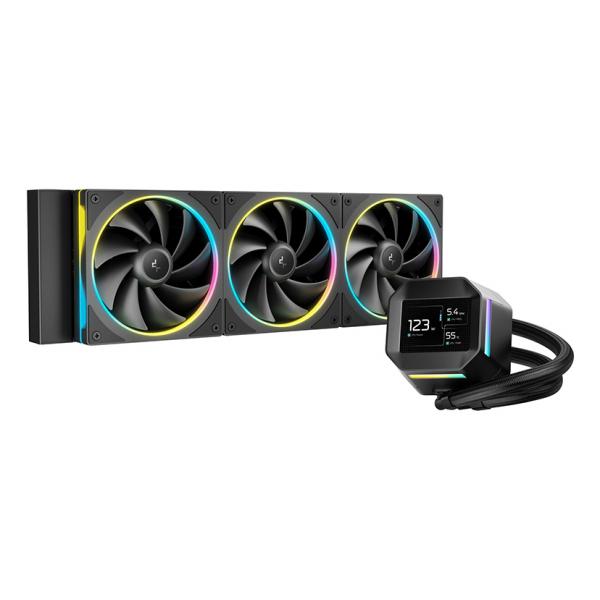 DEEPCOOL RAFF. LIQUIDO LM360 ARGB IPS 2.4'' 320x420 (MP4) PUMP 2500-3600RPM [R-LM360-BKDMMC-1]