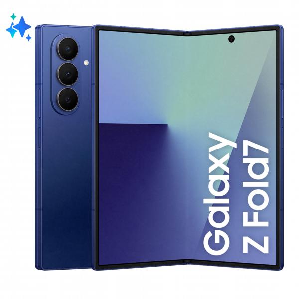 Samsung Galaxy Z Fold7 Smartphone AI, RAM 12GB, 512GB, Display 6,5"/8", Camera 200MP, Batteria a lunga durata, Blue Shadow [SM-F966BDBCEUE]