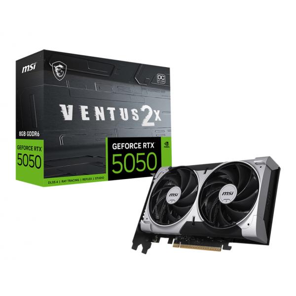 MSI GEFORCE RTX 5050 8G VENTUS 2X OC scheda video NVIDIA 8 GB GDDR6 [RTX50508GVENTUS2XOC]