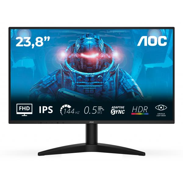AOC MONITOR 23,8 LED IPS FHD 16:9 4MS 144hz 250 CDM, DP/HDMI [24B36X]