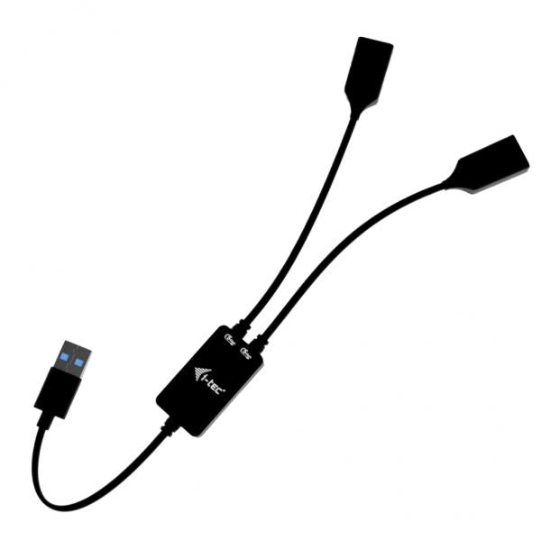 i-tec USB-A Cable HUB 2 port (2x USB-A) [U3CBLHUB2A]