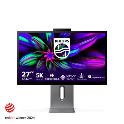 PHILIPS MONITOR 27 LED IPS 5K UHD 16:9 4MS 500 CDM, PIVOT, USB-C HUB, HDMI, MULTIMEDIALE [27E3U7903]