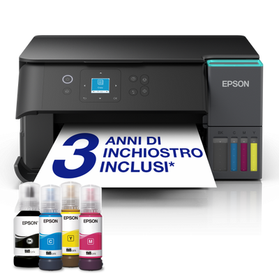 EPSON MULTIFUNZIONE INK A4 COLORE, ECOTANK ET-2950, 33PPM, FRONTE/RETRO, USB/LAN/WIFI, 3 IN 1 [C11CL41404]